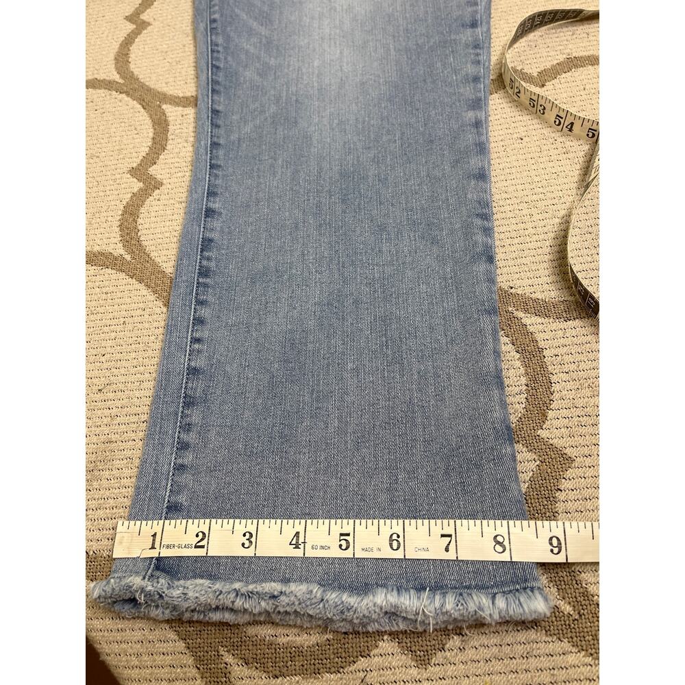 Democracy “Ab"solution Fray Hem Slim Straight Jean, size 16, light blue wash - Picture 8 of 11
